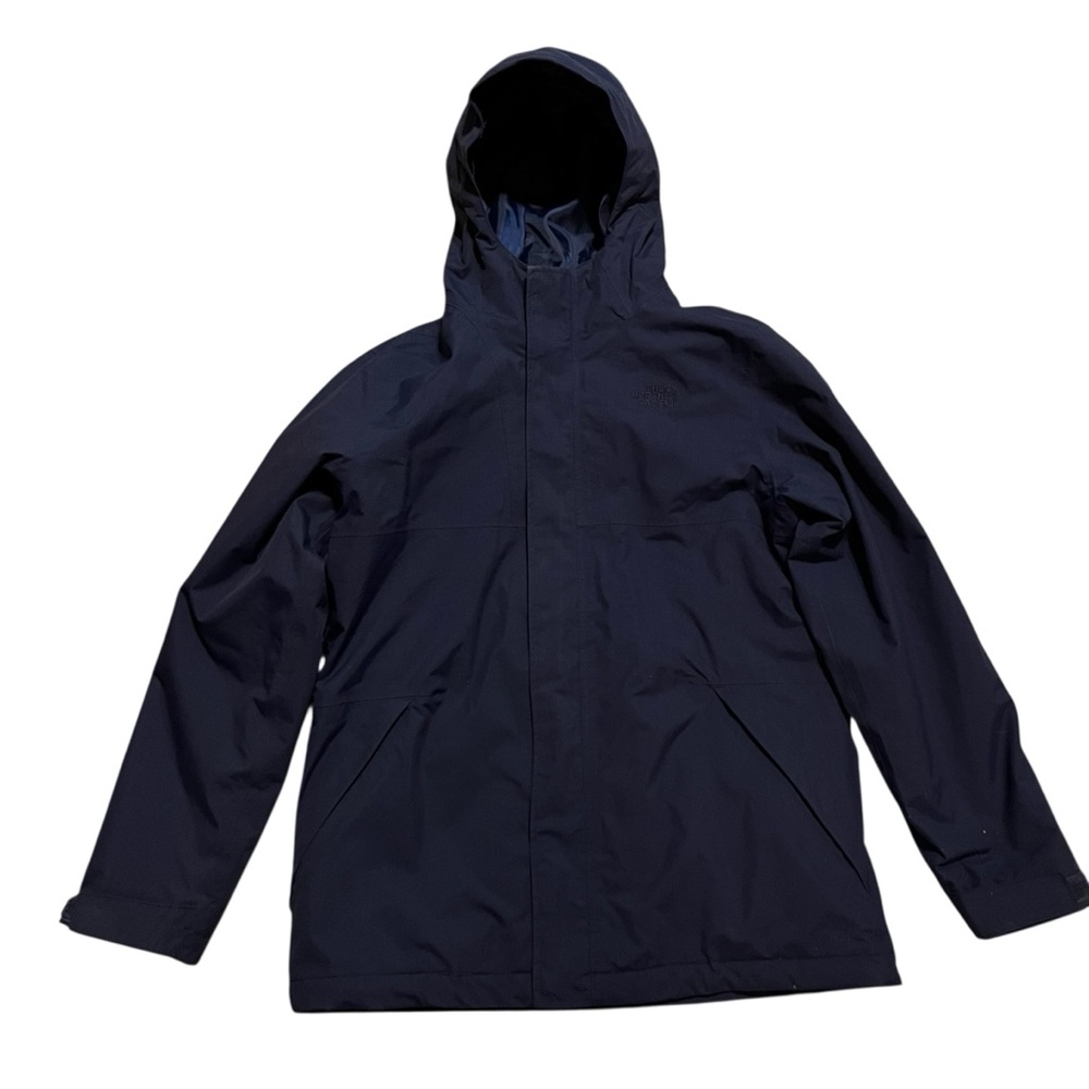 The North Face 3 in 1‎ winter hooded jacket XL Navy Blue